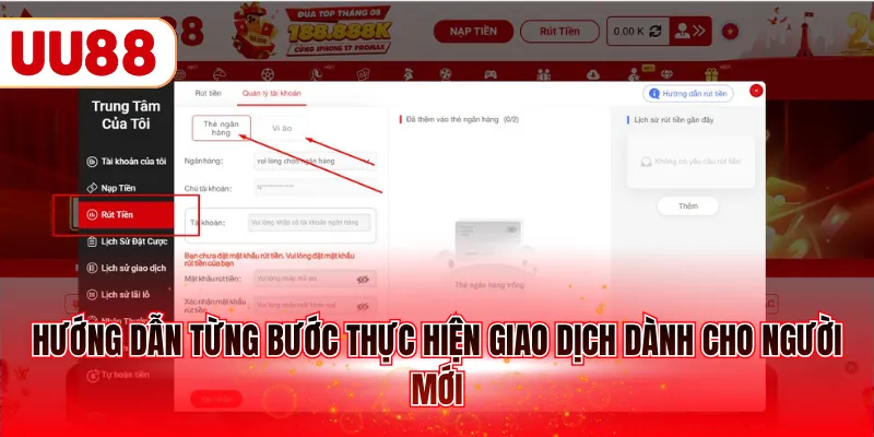 Hướng dẫn từng bước thực hiện giao dịch dành cho người mới