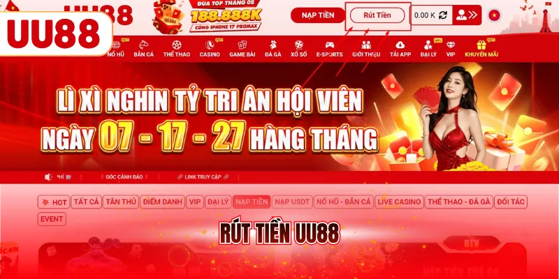 Rút tiền UU88