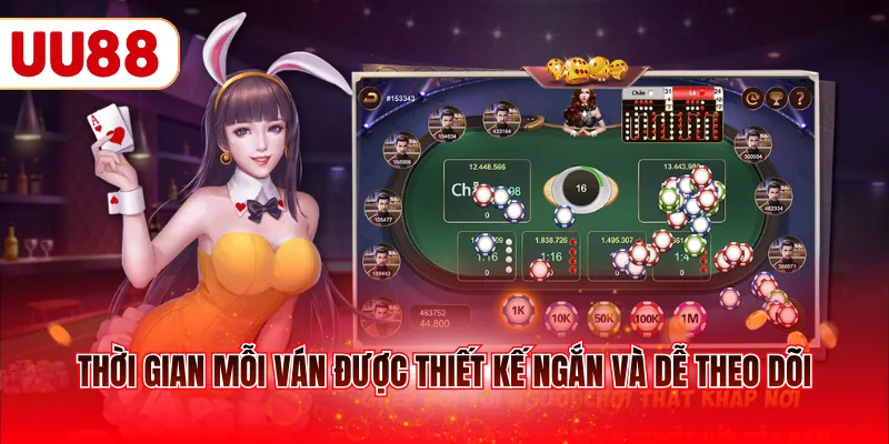 Thời gian mỗi ván được thiết kế ngắn và dễ theo dõi